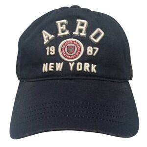 Vintage 1987 Aeropostale Aero New York Baseball Cap Hat Adjustable 3D Embroidery